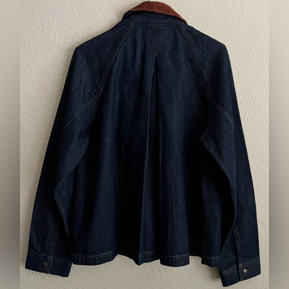MADEWELL THE BARN DENIM CORDUROY COLLAR DENIM JACKET NEW $240 - Picture 7 of 10